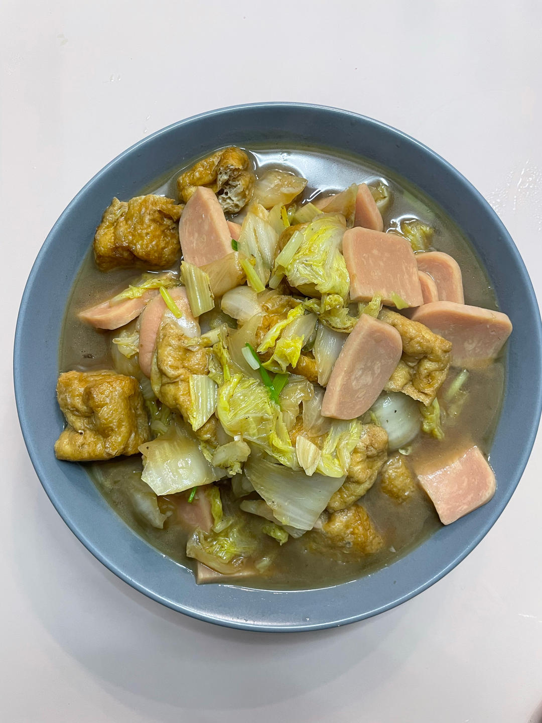 超级下饭的娃娃菜炖豆腐