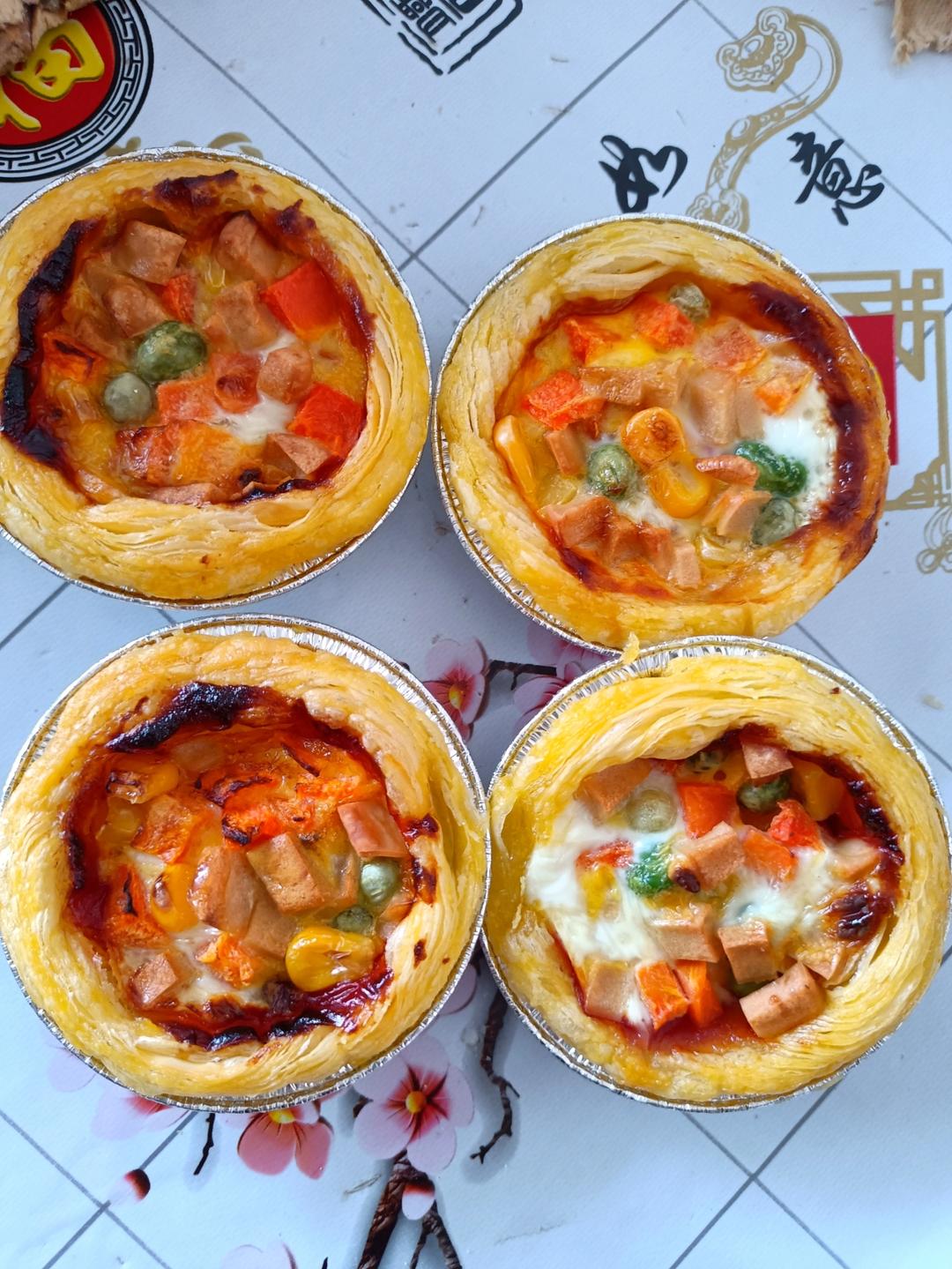 超简单迷你小披萨(蛋挞皮)