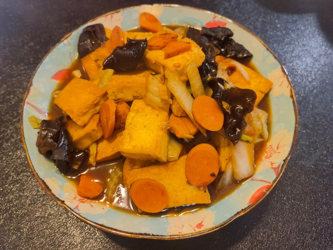 ✨无敌下饭❗️好吃到哭的白菜火腿豆腐煲