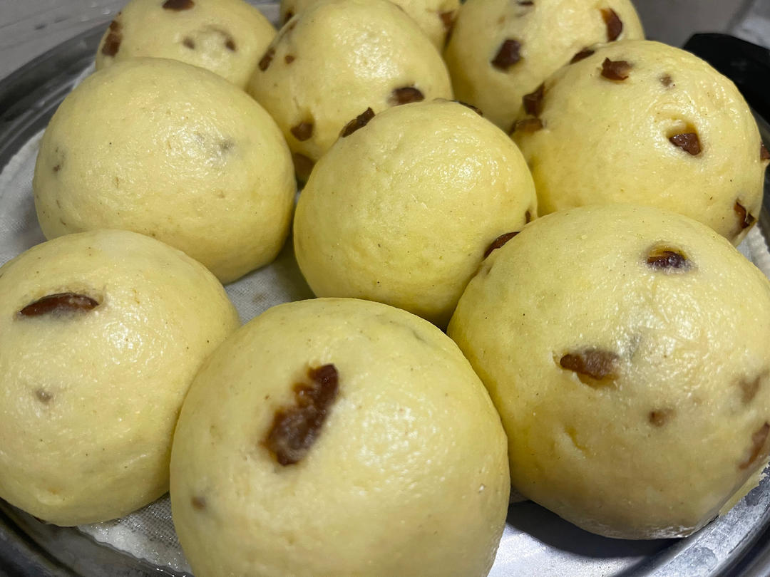 玉米面红枣馒头   这么做松软    香甜   口感好易消化  附细节视频