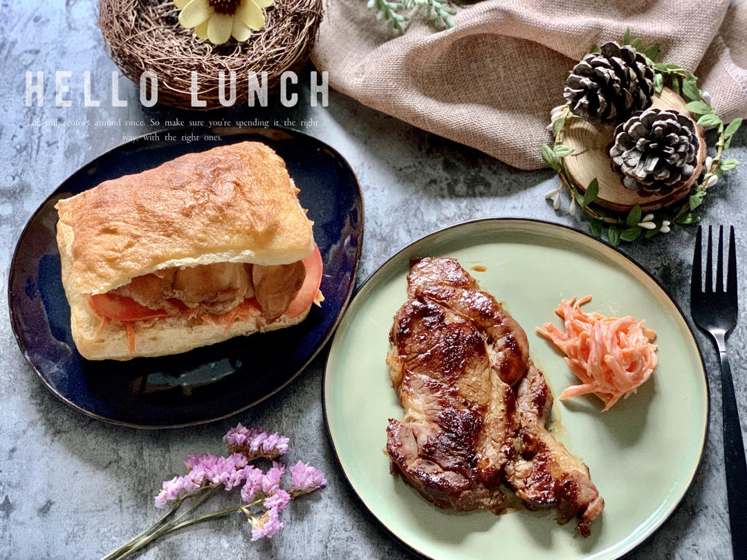 夏日不开火无烟厨房
——无油低脂照烧鸡排三明治