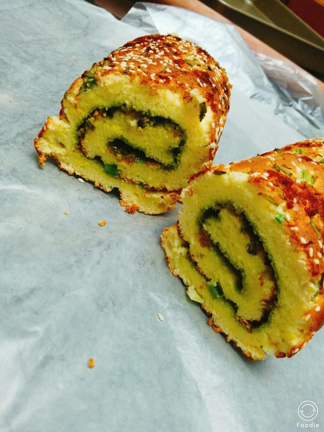 香葱肉松蛋糕卷