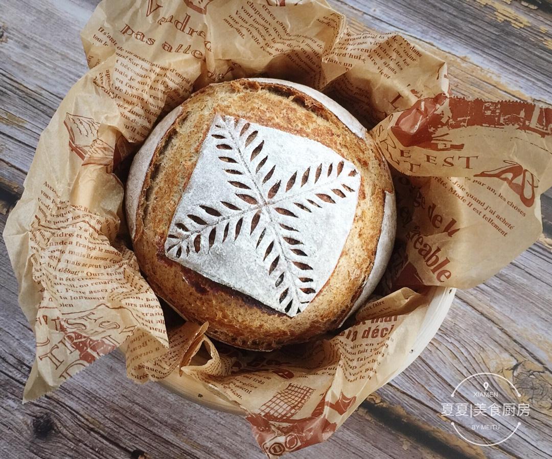 无糖低油/无油全麦欧包：简单易做