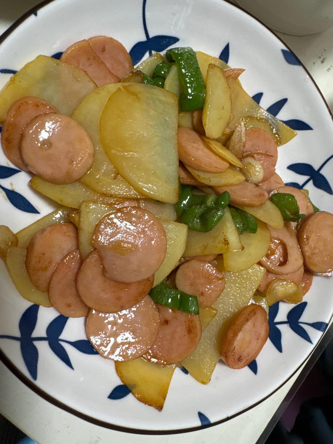 土豆片炒火腿肠