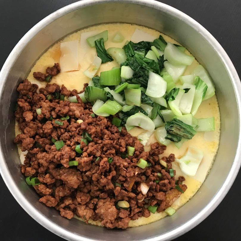 肉末豆腐蒸蛋