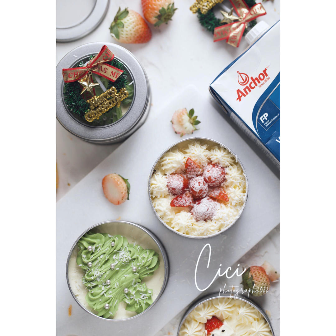 圣诞🎄｜手残党必做🍓罐子蛋糕👉送礼倍有颜值‼️