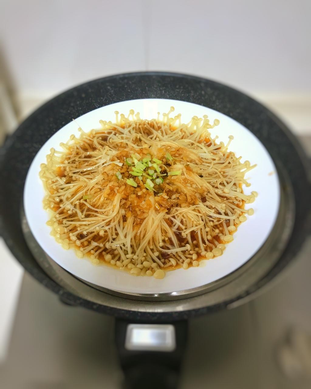 蒜蓉蒸金针菇