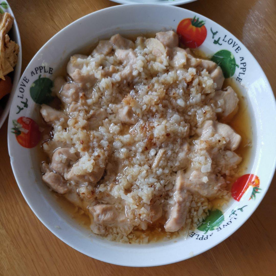 蒜蓉蒸鸡胸（鸡腿）