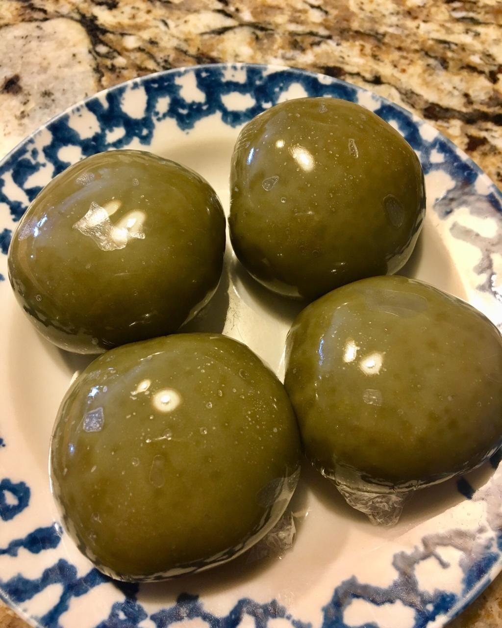 网红青团～～咸蛋黄肉松青团