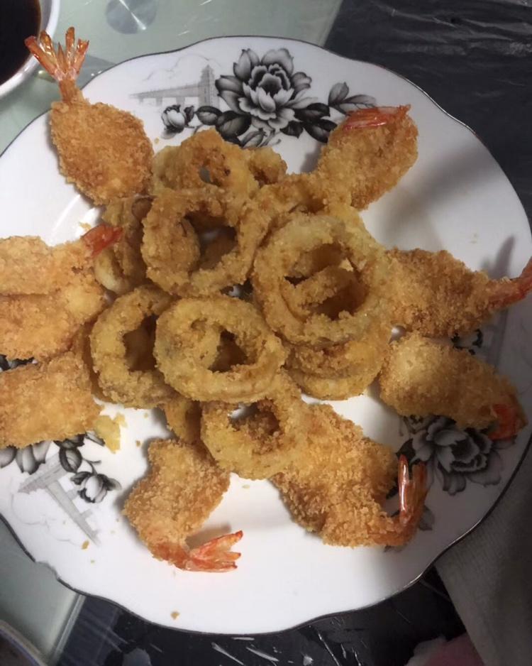 面包糠炸虾