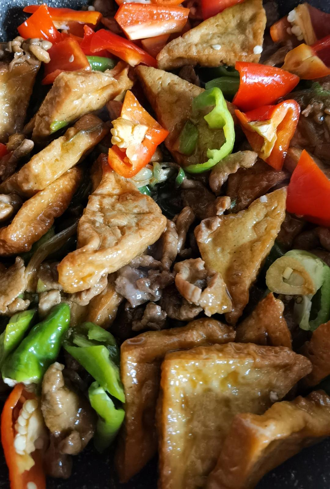 ㊙️🔥家常菜‼️蒜苗油豆腐‼️没有肉也下饭