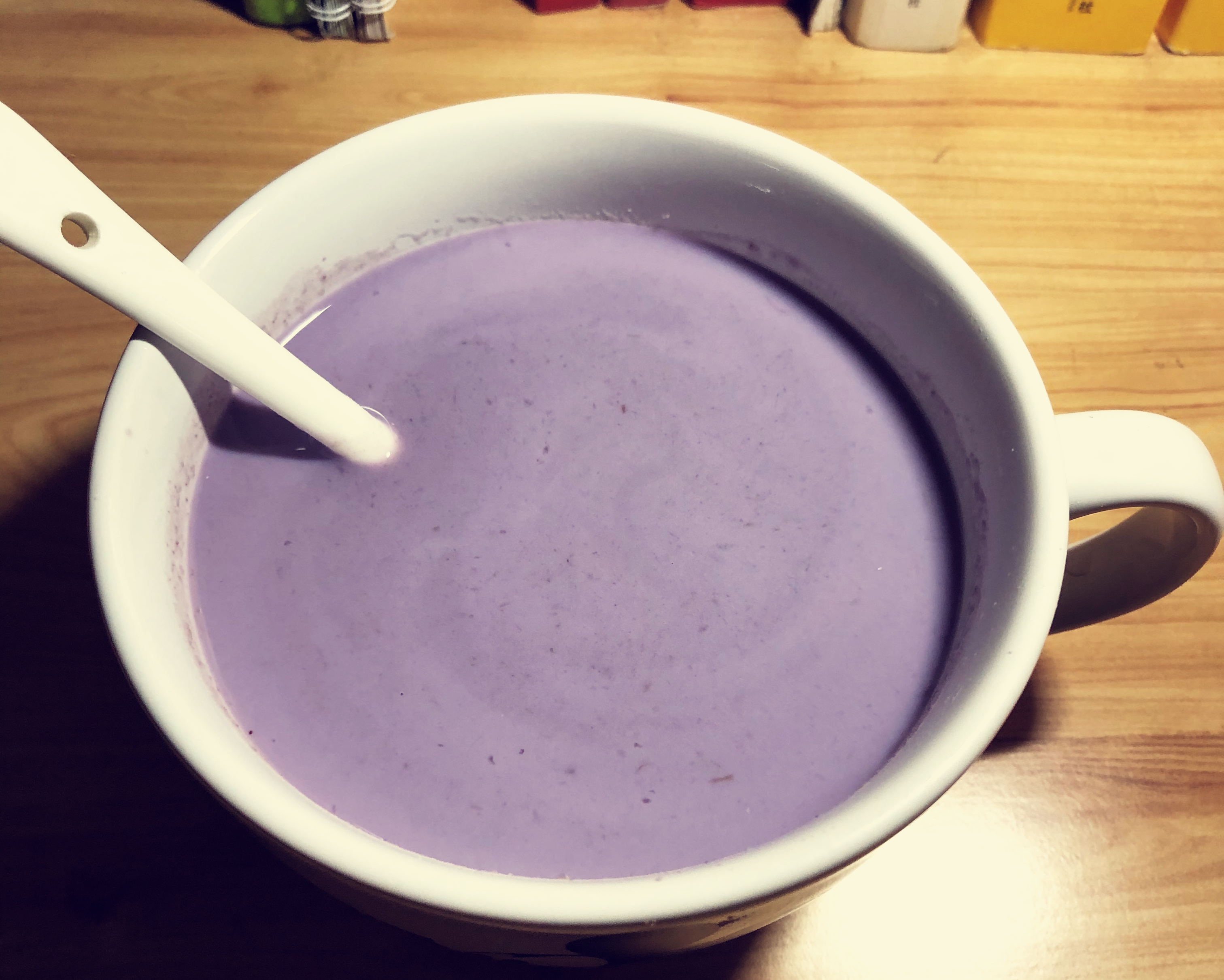 紫薯泥➕牛奶=香芋奶昔的做法