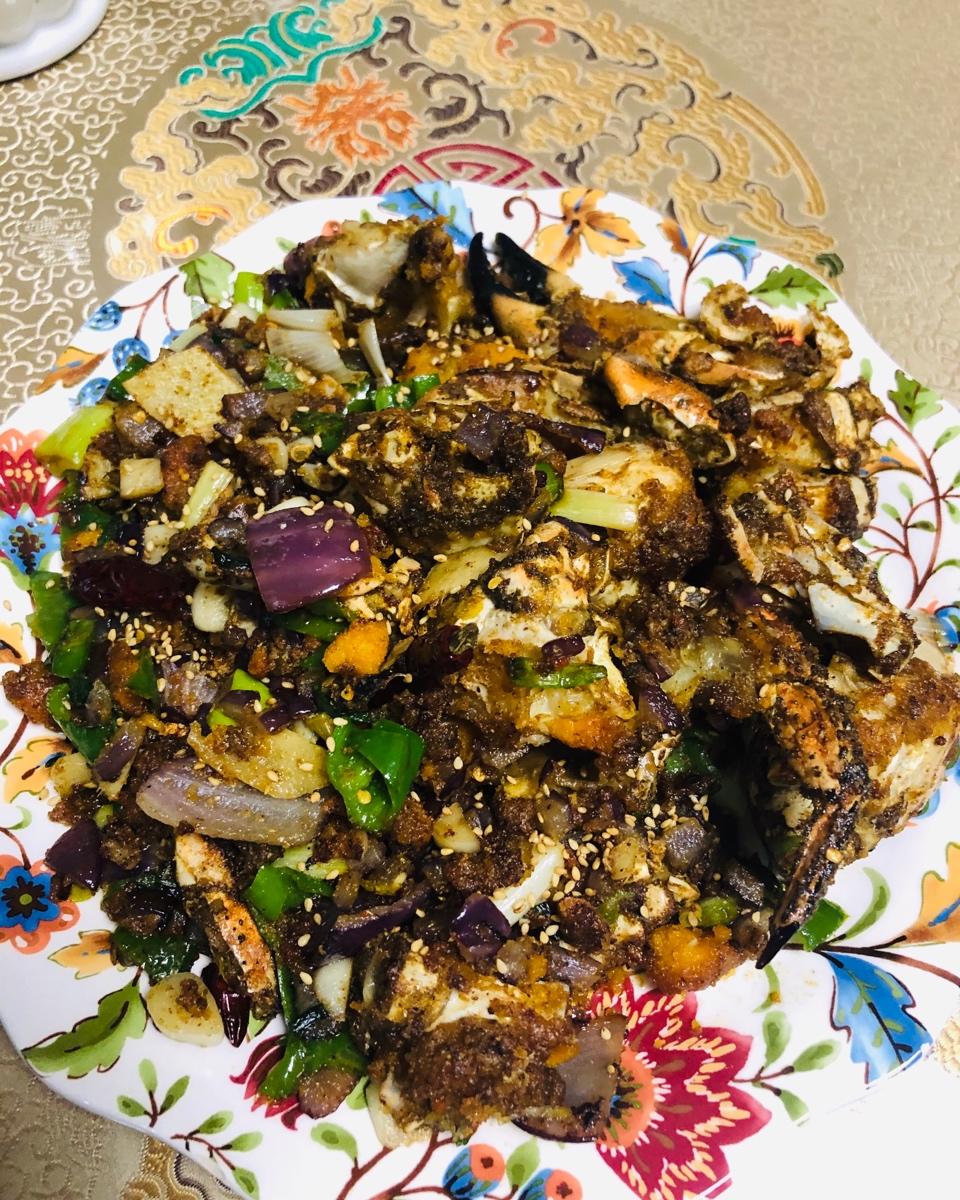 好吃到跳的椒盐面包蟹