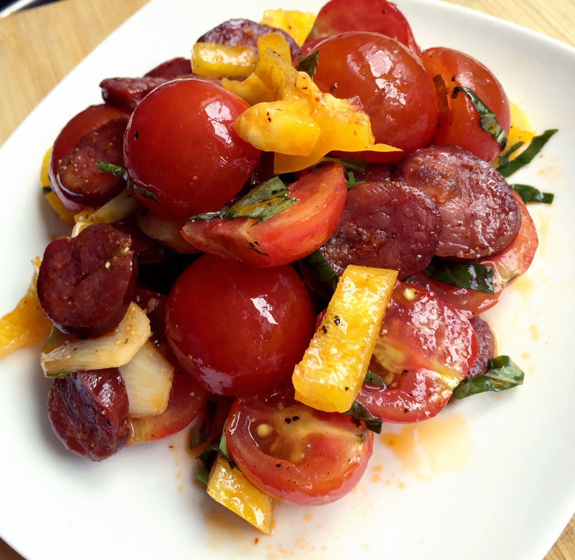 番茄辣肠沙拉 Spicy Sausage & Tomato Salad