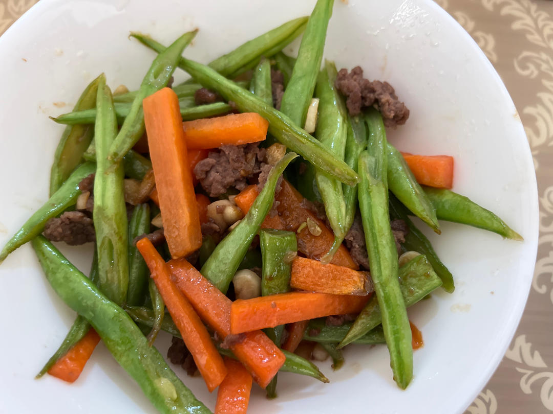 四季豆炒牛肉