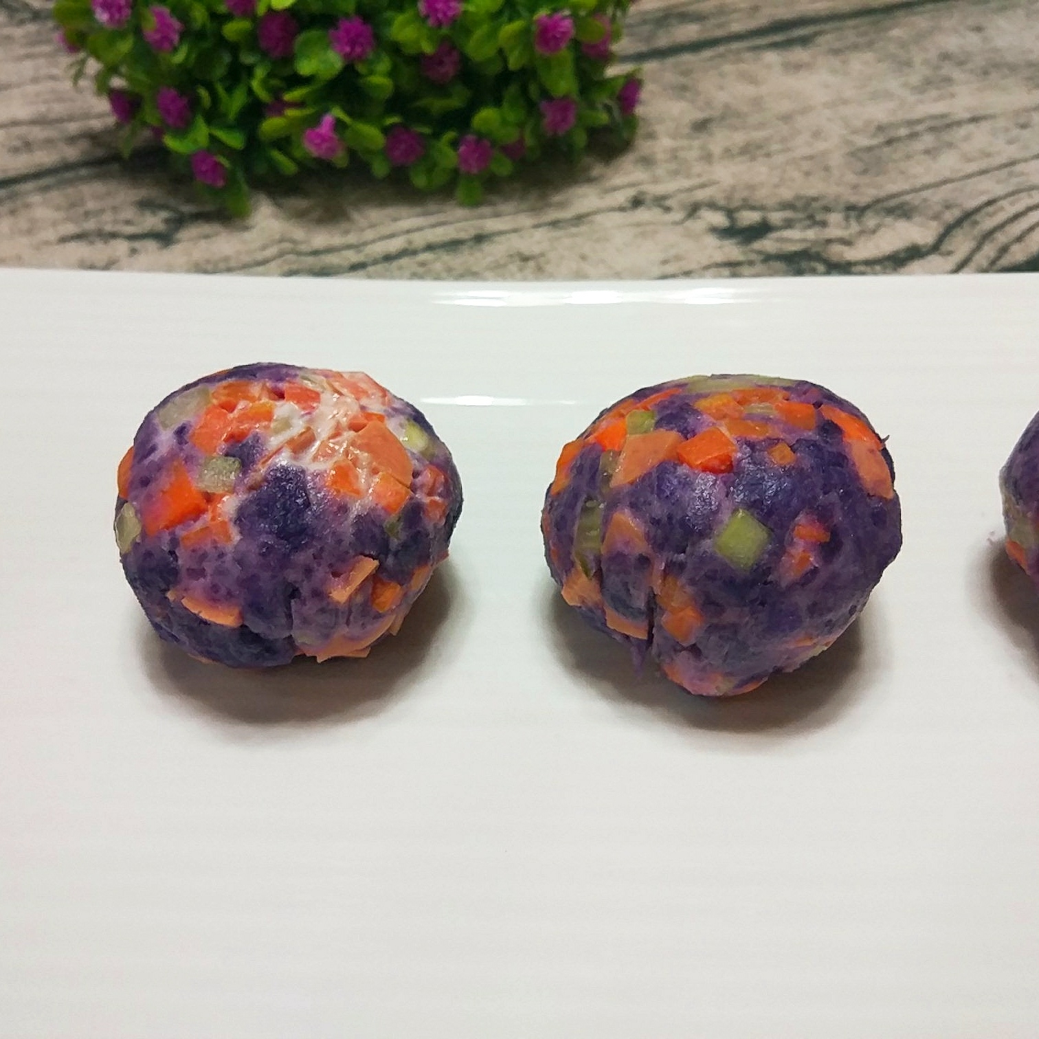 紫气东来——紫土豆沙拉的做法 步骤7