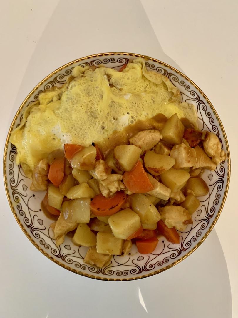 这是头牌了丨好吃的飞起来～🍛咖喱蛋包饭