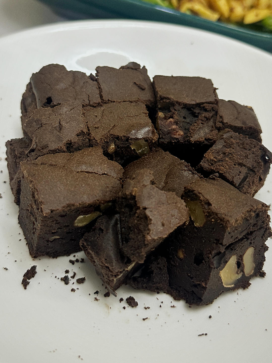 空气炸锅—布朗尼蛋糕（可可粉消耗+淡奶油）