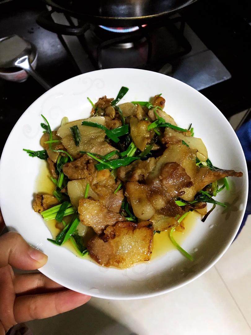香葱炒猪肉