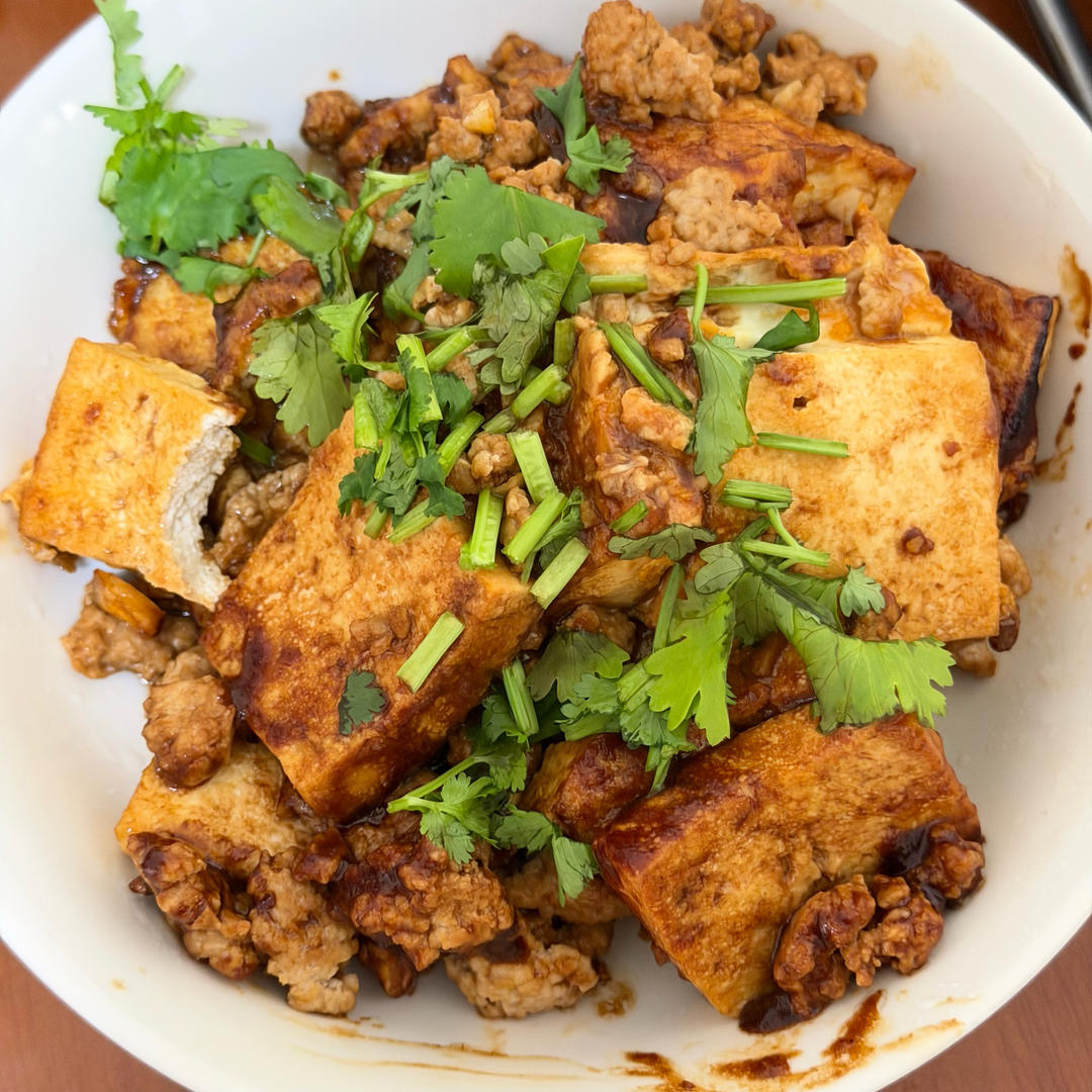 ✅挑战365天晚餐不重样第267天:香煎肉沫豆腐‼️