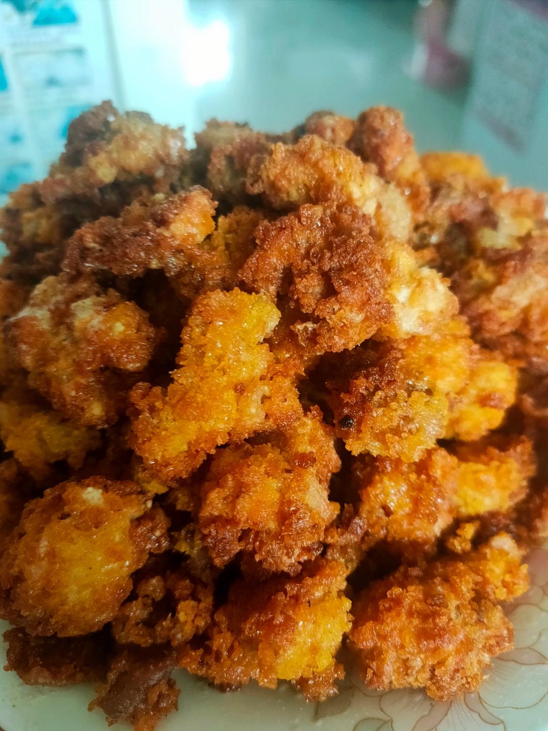 自制鸡米花(油炸)