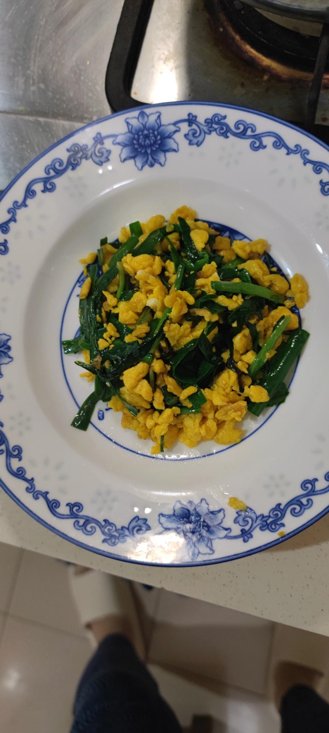 韭菜炒鸡蛋——三分钟快手下饭菜 掌握火候的秘诀