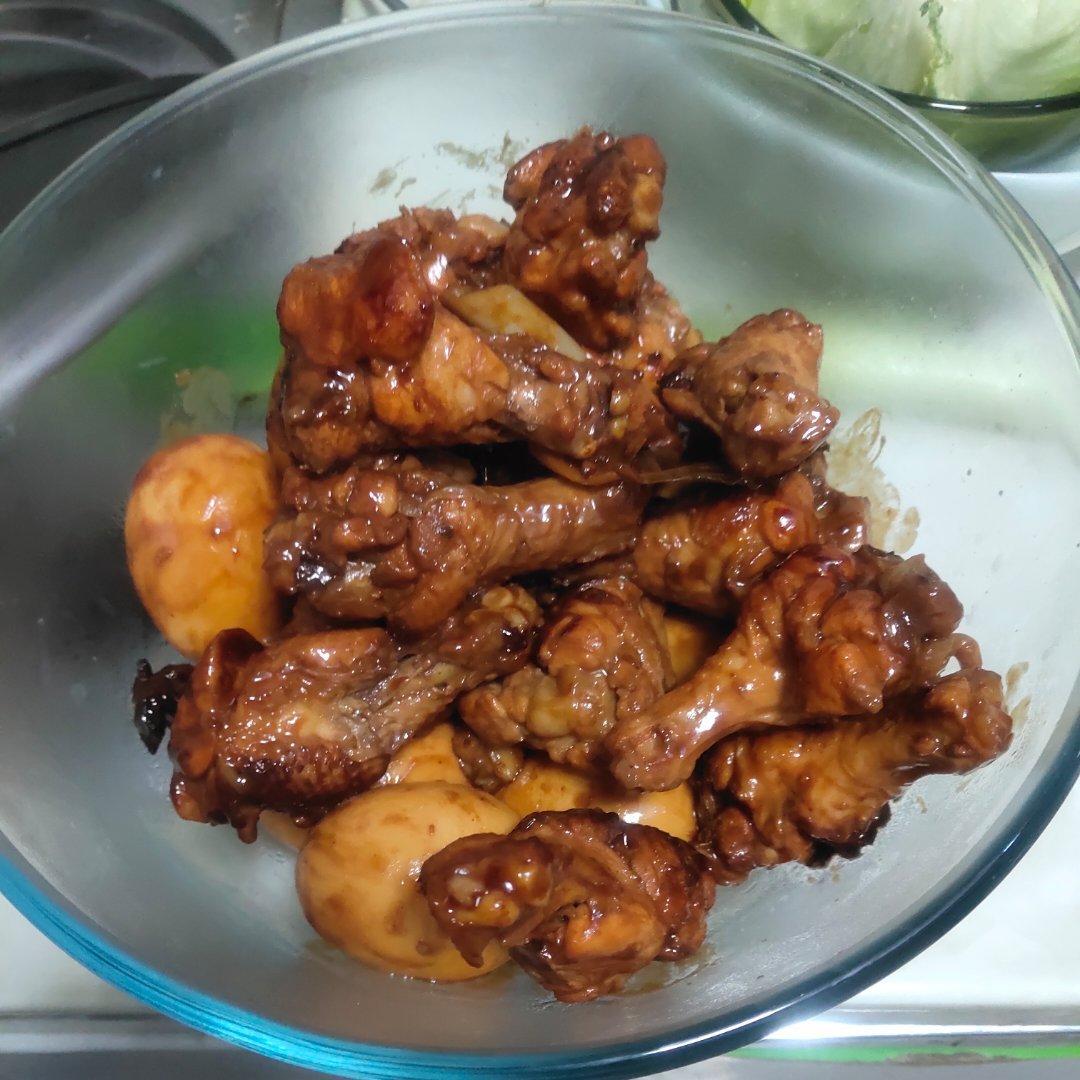 减脂少油少料红烧卤鸡腿鸡蛋（完美超赞）