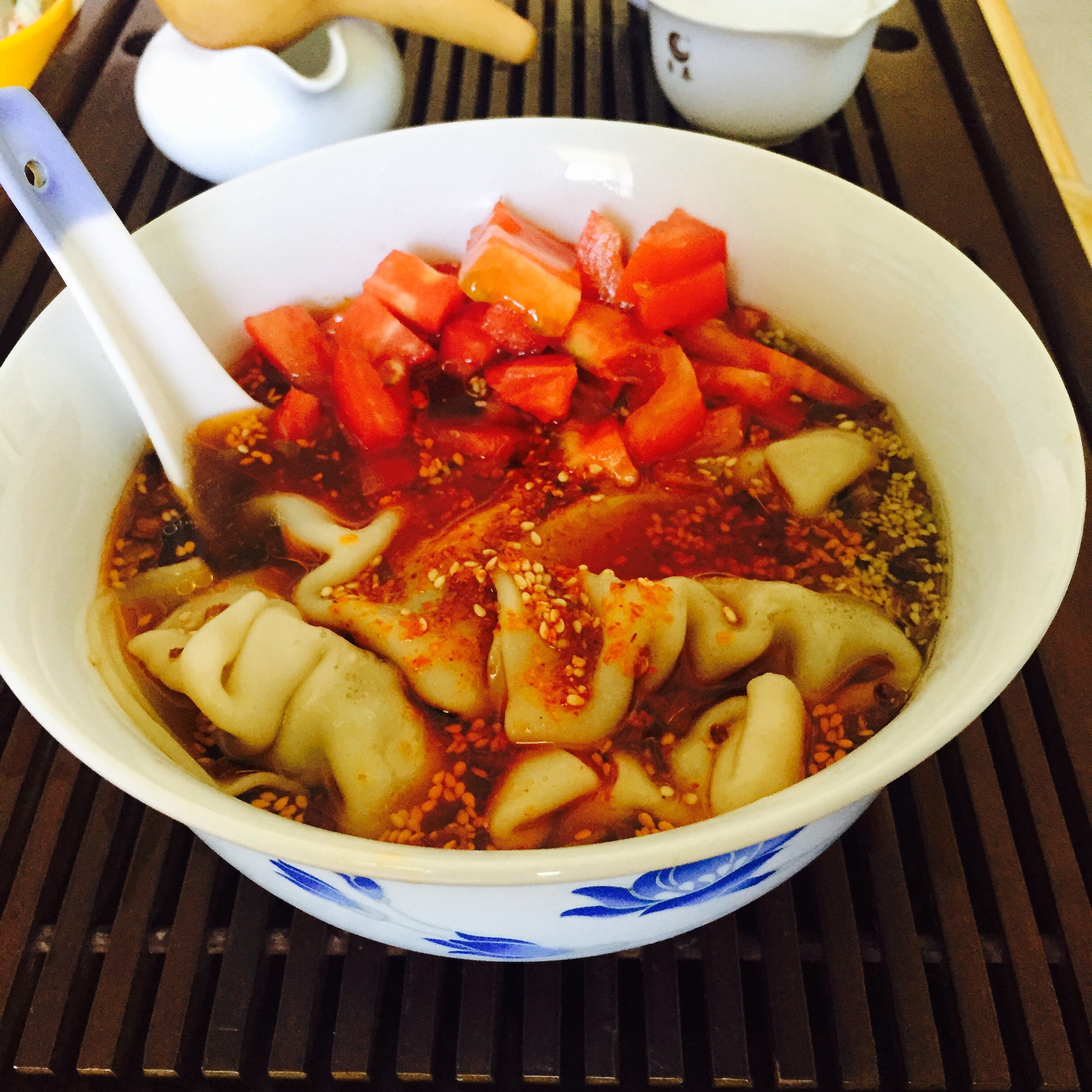麻辣酸汤水饺的做法 步骤1