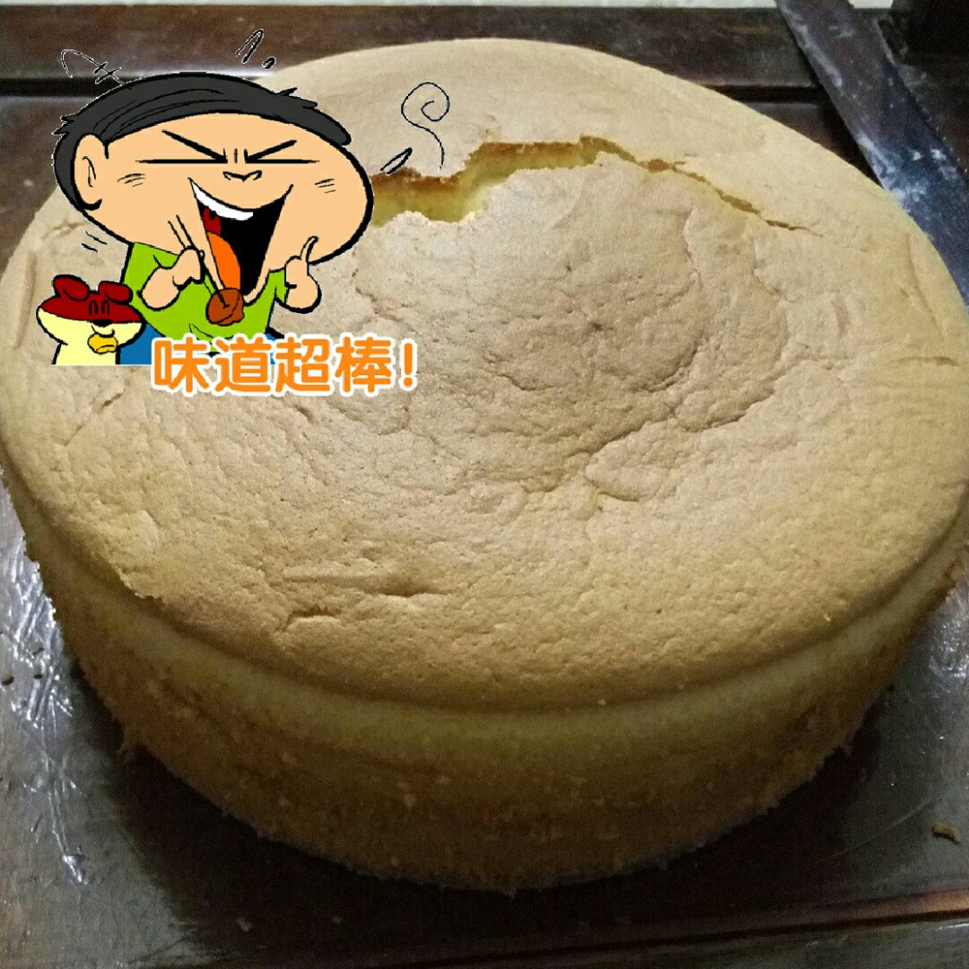 戚风蛋糕（不回缩，裱花打底首选）