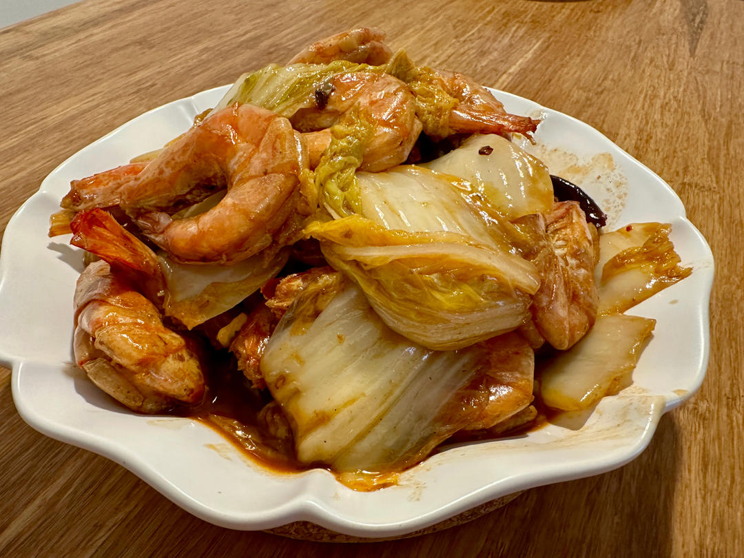 上手极易的“大虾烧手掰白菜”
