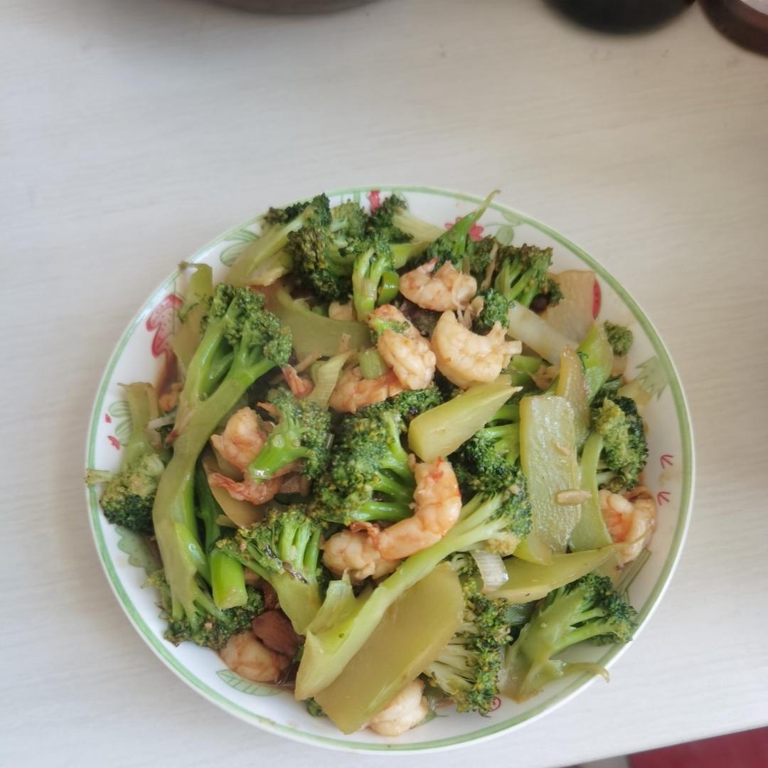 西兰花炒虾仁🍤