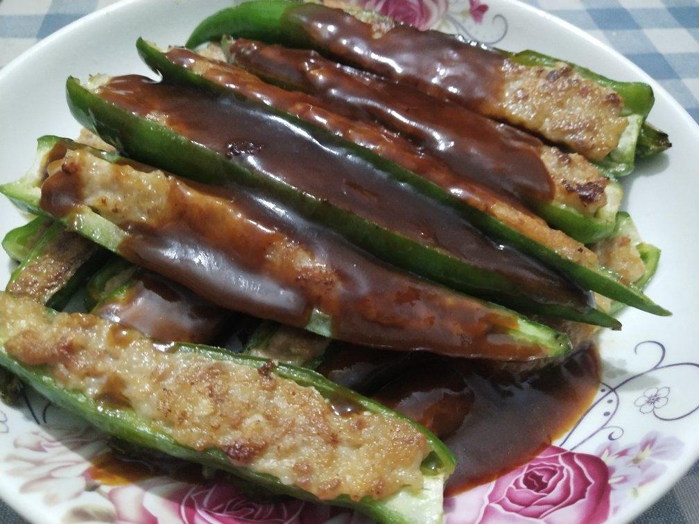 肉酿虎皮尖椒