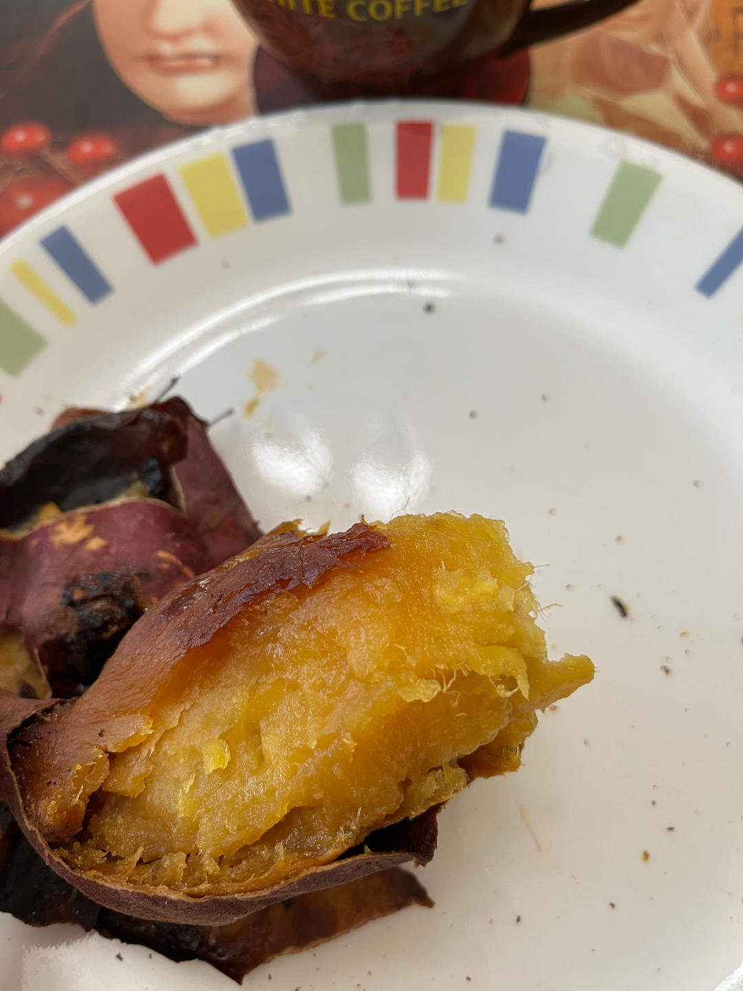 【糯唧唧的烤红薯】糖油四溢皮肉分离外糯里嫩吸溜着吃！