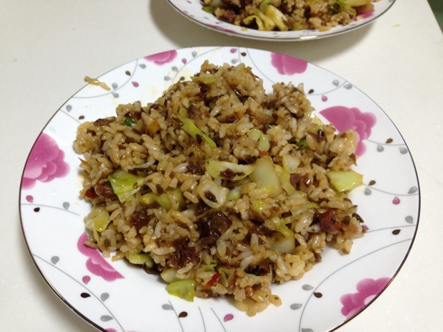 芽菜肉末炒饭