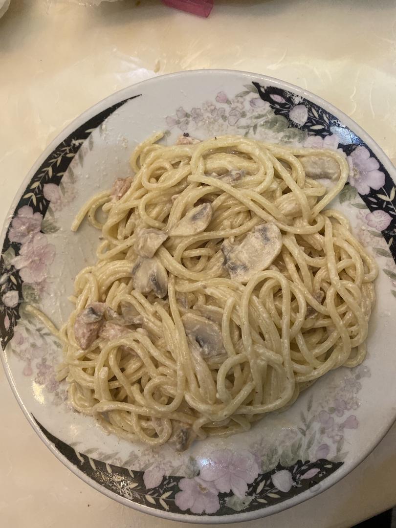 低脂版培根口蘑意大利面