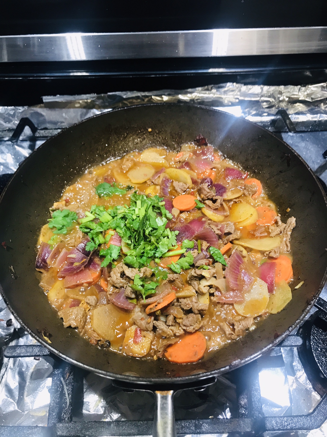 胡萝卜洋芋牛肉的做法