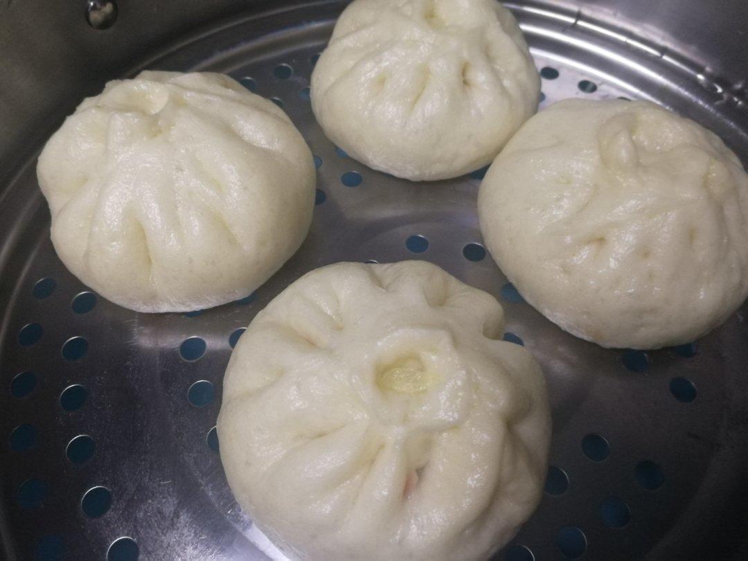 红萝卜圆白菜素菜包子（一次性发酵，附视频）