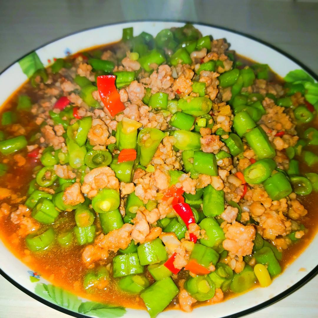 豆角炒肉丝