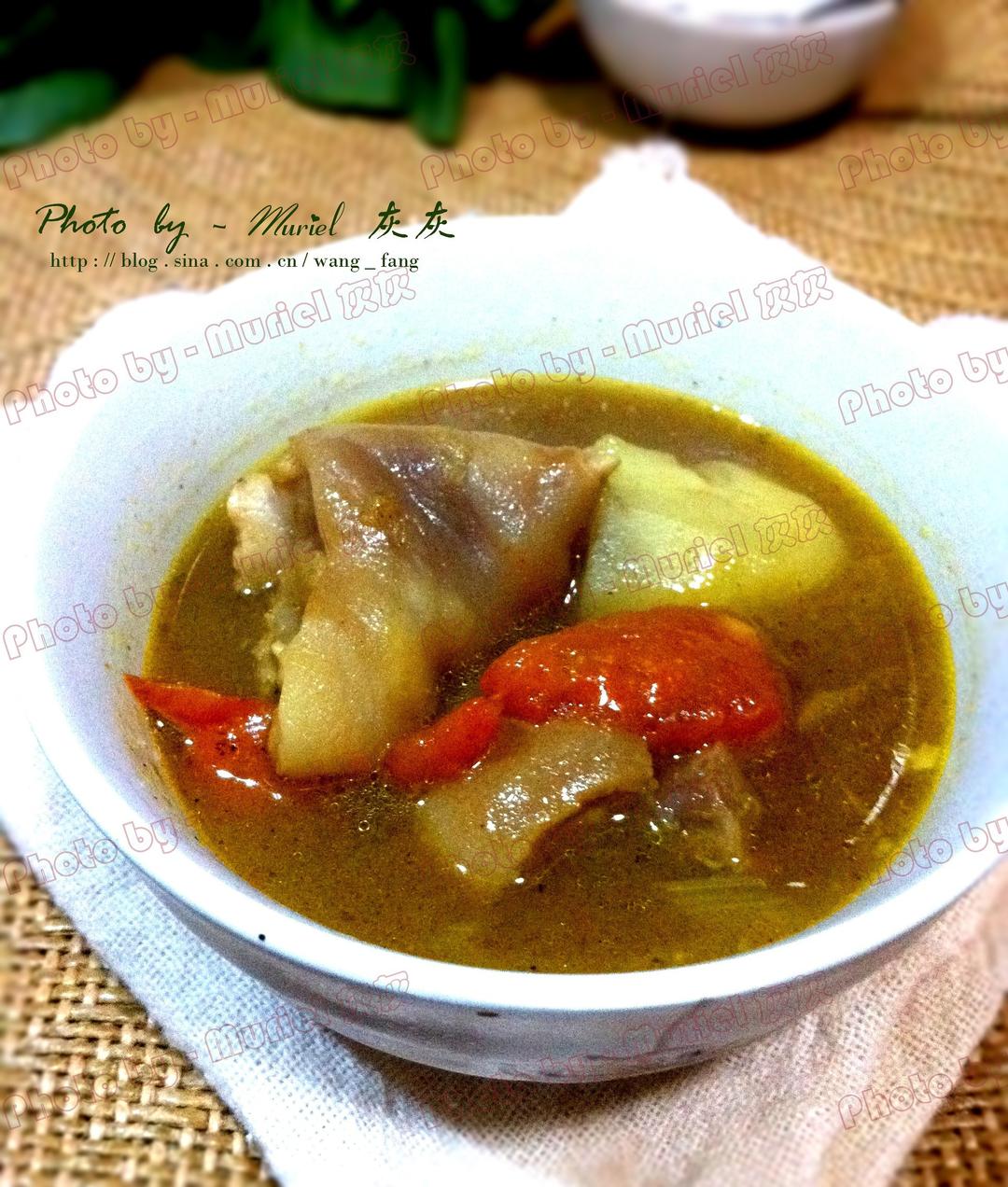 咖喱猪手煲的做法