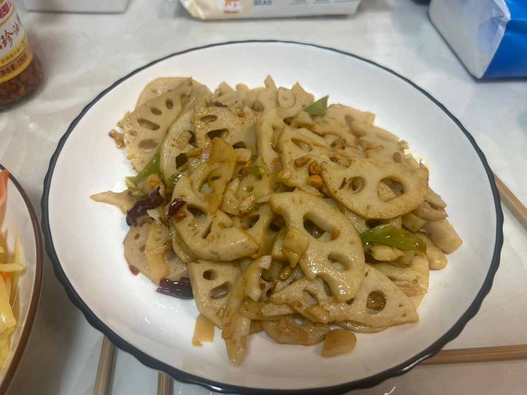 炒莲藕片（辣椒版）