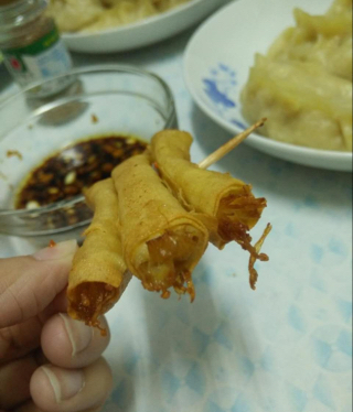香菜豆干卷