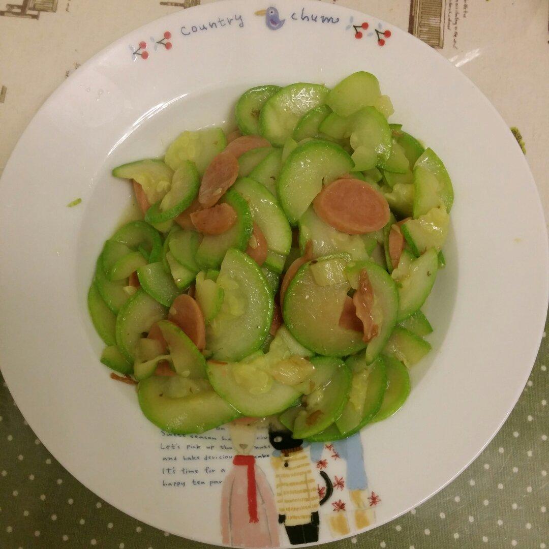 角瓜炒火腿肠