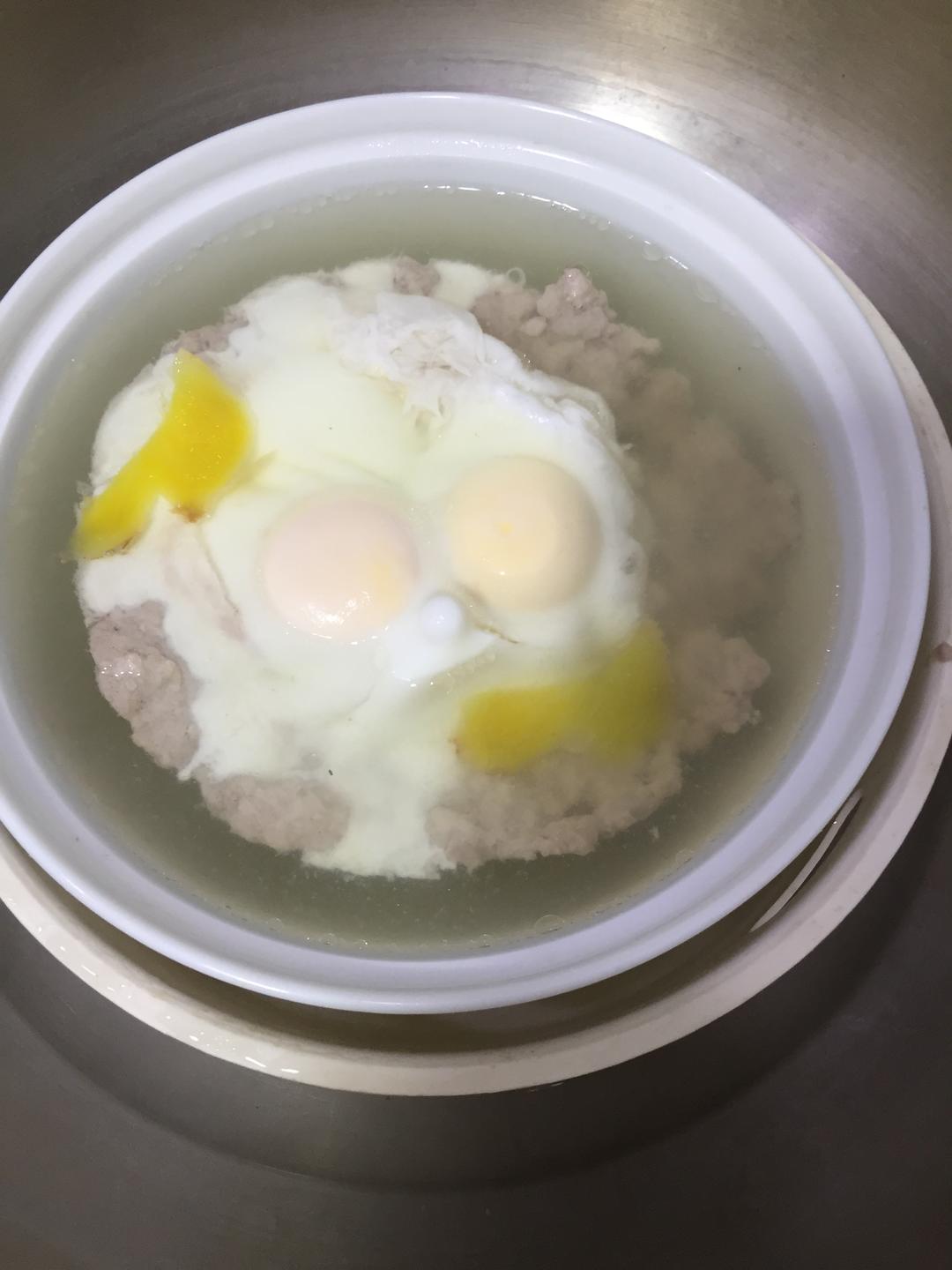 鸡蛋蒸肉饼汤