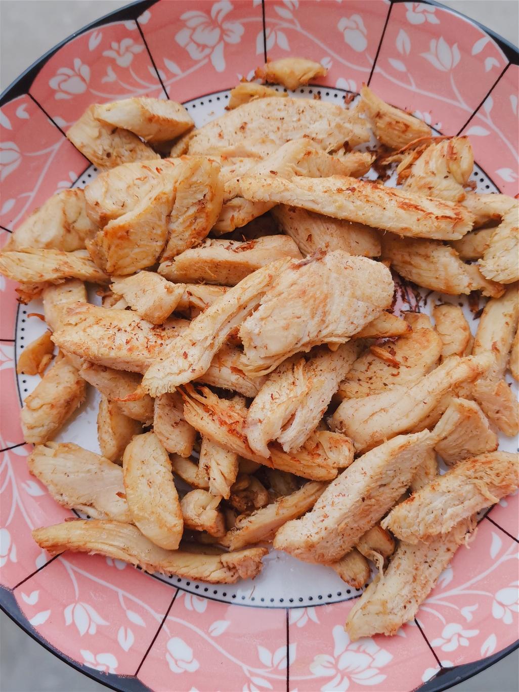 无烤箱版减脂鸡肉干