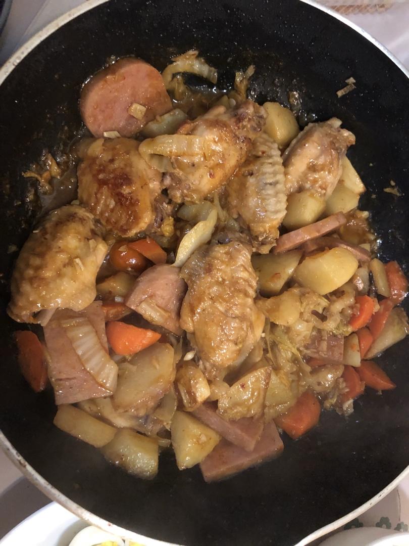 北鼎铸铁锅食谱｜焖蒜香鸡翅
