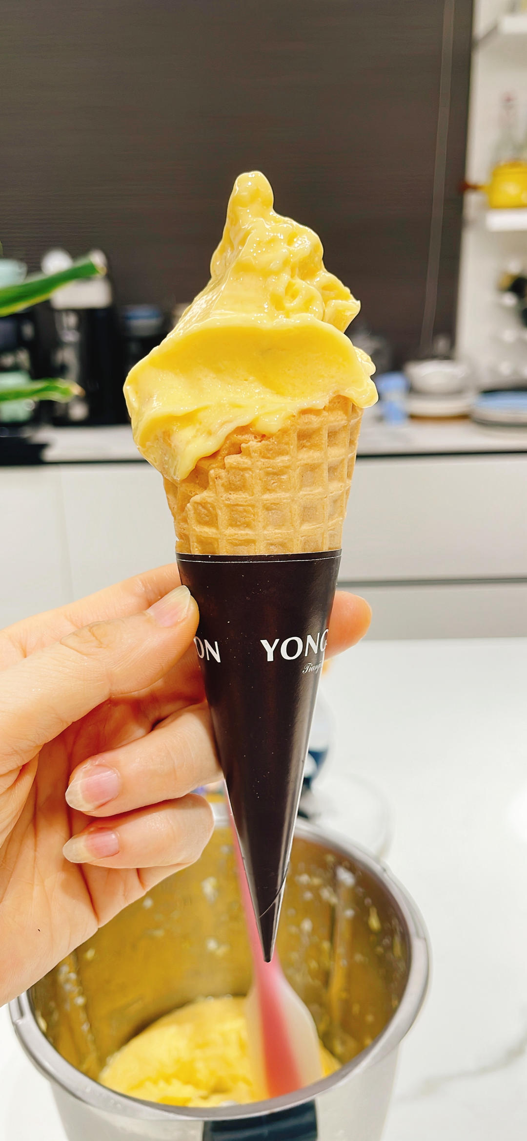 芒果菠萝冰淇淋🍦