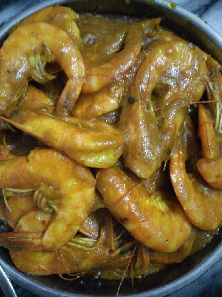 家庭版泰式咖喱虾