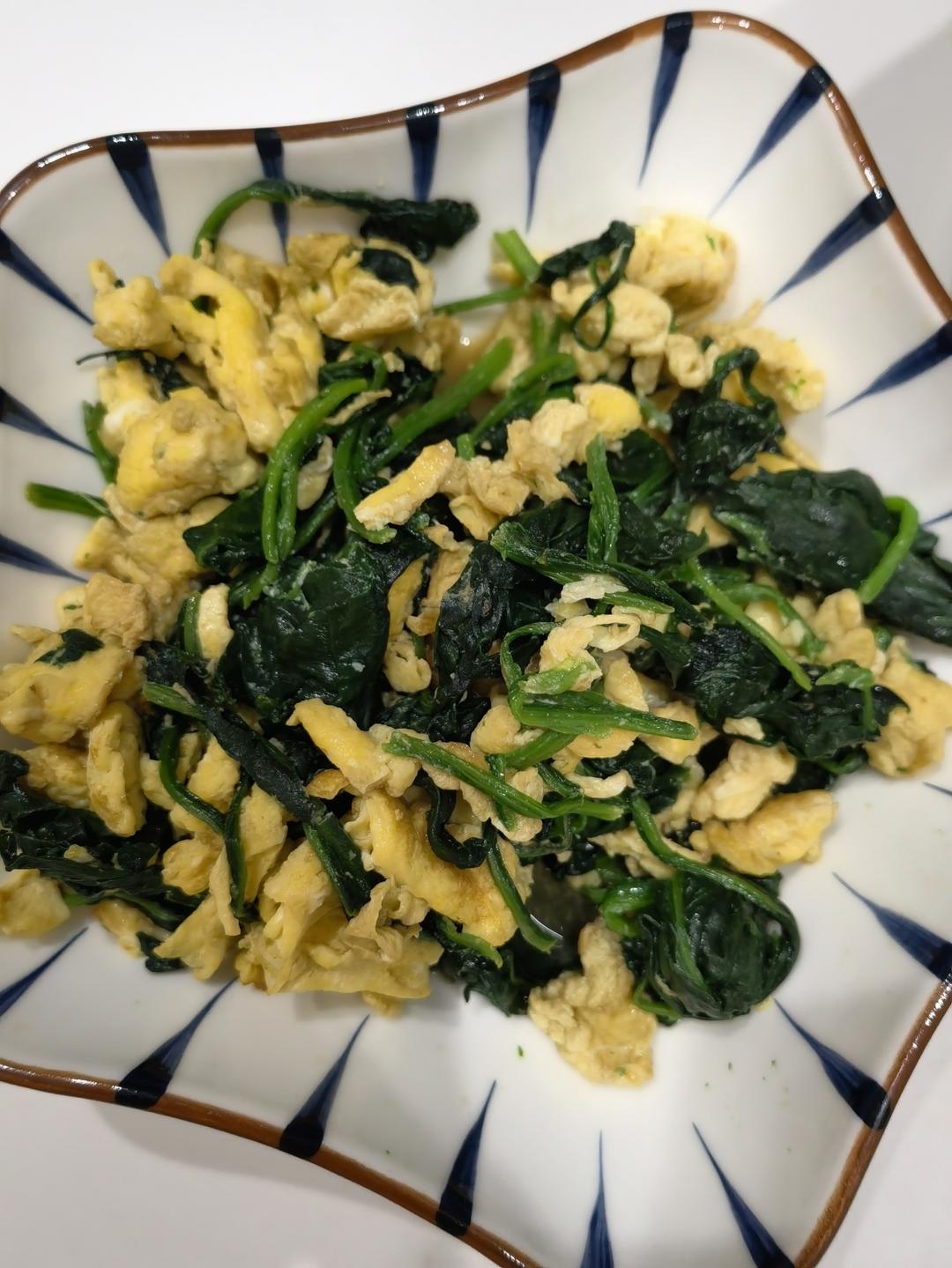 菠菜炒蛋（轻脂肪）