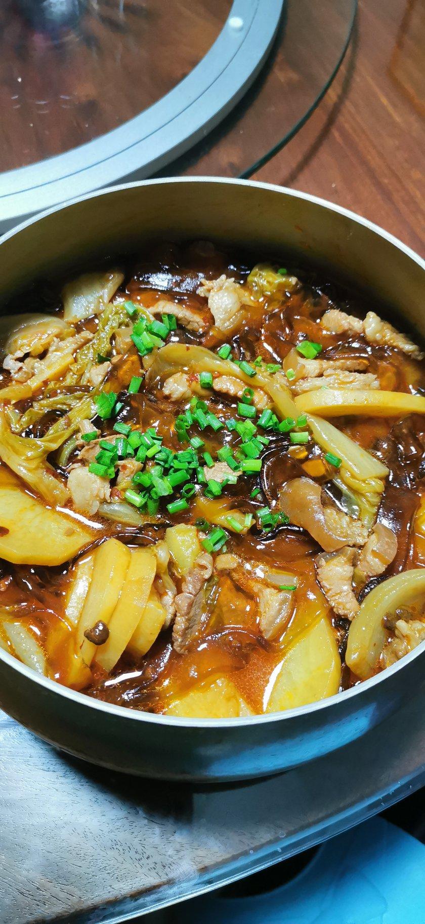 土豆白菜猪肉炖粉条