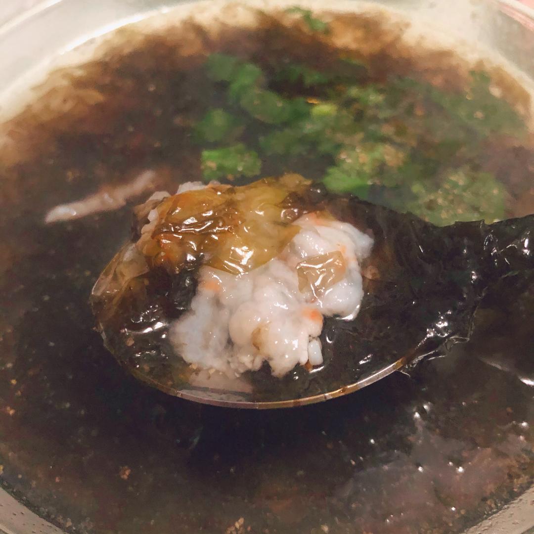 虾片紫菜汤